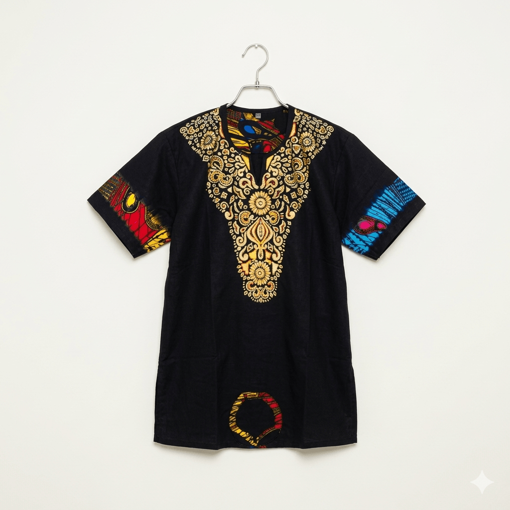 Dashiki Shirt or Dress - African print top - Unisex