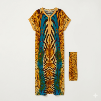 Love Shara Gown | Stylish Adire Maxi Dress UK