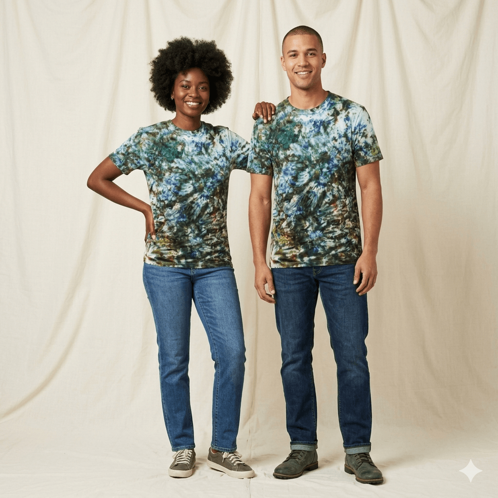 Tie and Die Cotton T-Shirt - Image 2