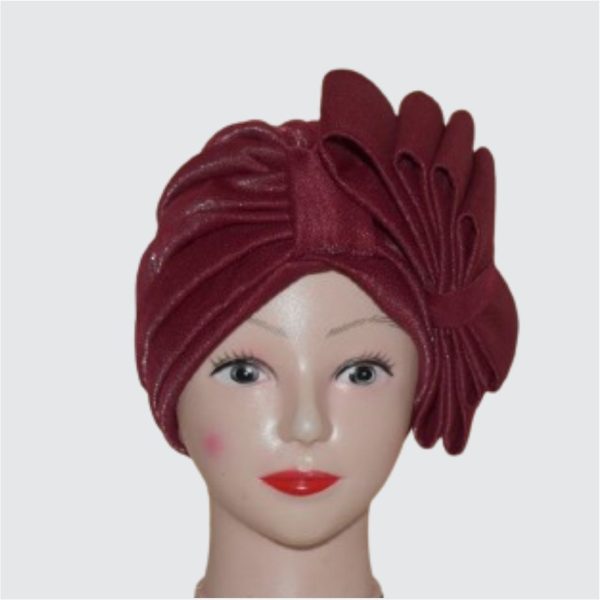 Turban Hat - Burgundy