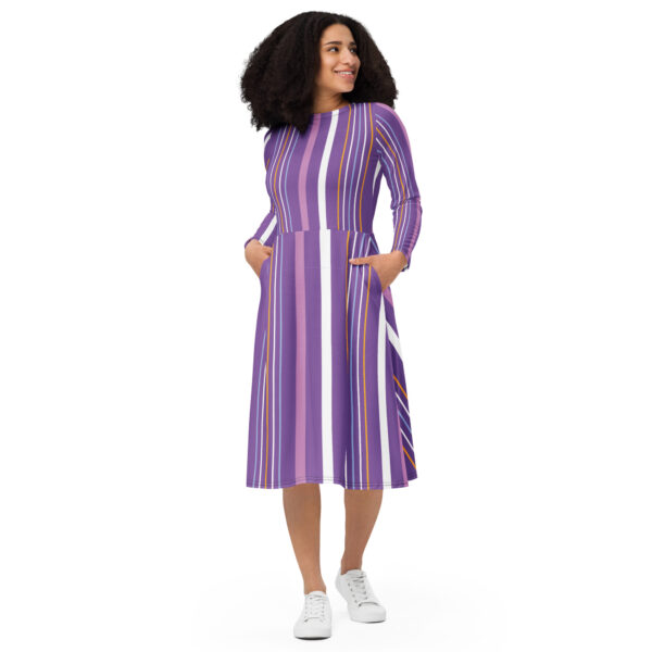 Long sleeve midi dress