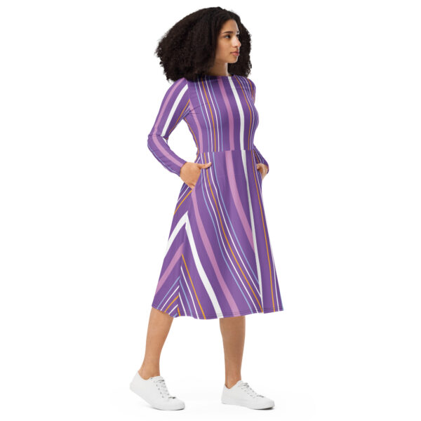 Long sleeve midi dress - Image 4