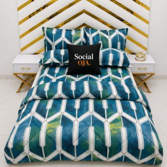 Green Weave King Size Bedsheet
