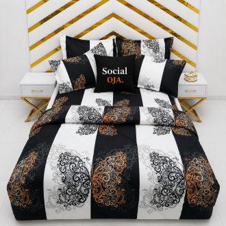 Butterfly King Size Bedsheet with Pillowcases