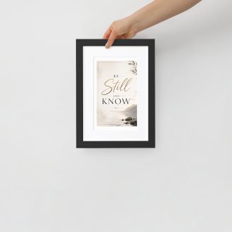 Matte Paper Framed Poster With Mat