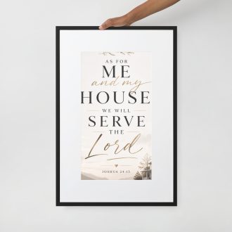 Matte Paper Framed Poster With Mat