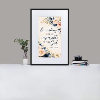 Matte Paper Framed Poster With Mat