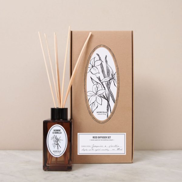 Jasmine and Vanilla Reed Diffuser Set 100ml