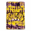 Weave Adire Fabric – 100% Cotton Hand-Dyed African Textile – Purple Abstract Tie Dye Cloth (5 Yards)