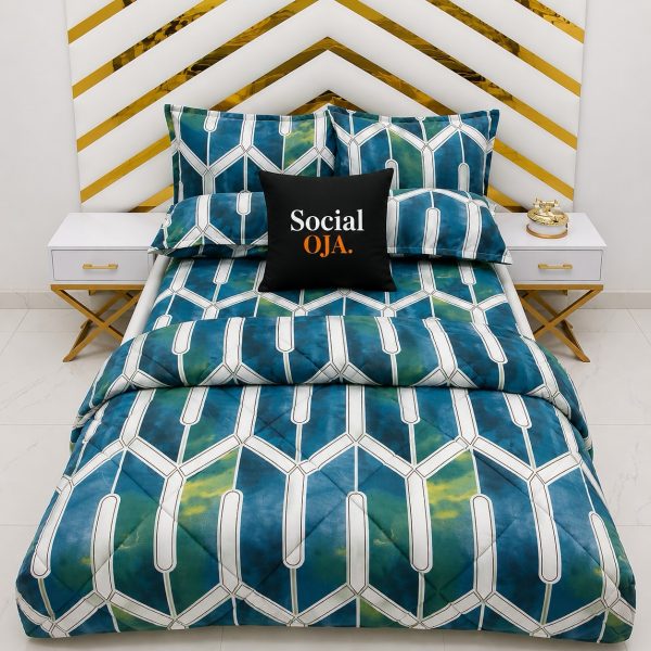 Green Weave King Size Bedsheet