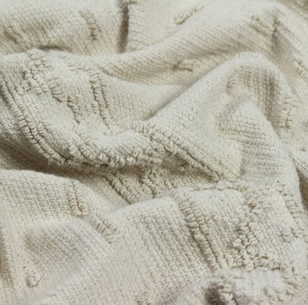 Boho Cotton Tufted Throw | Ochre