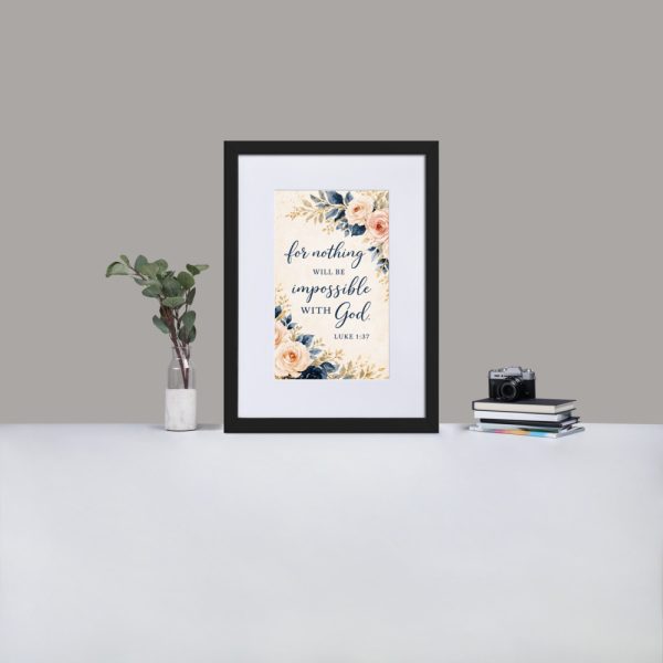 Matte Paper Framed Poster With Mat