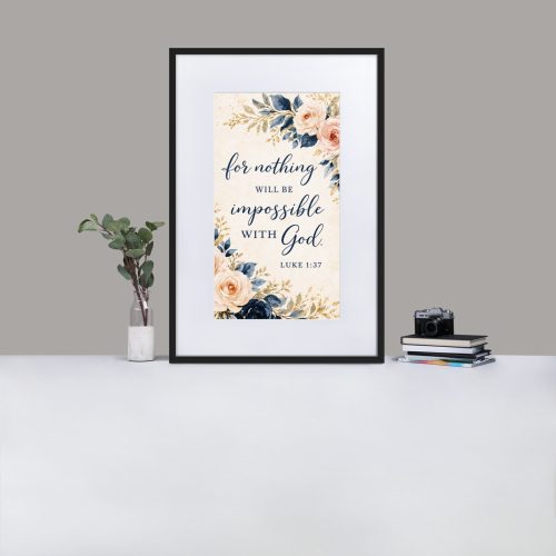 Matte Paper Framed Poster With Mat