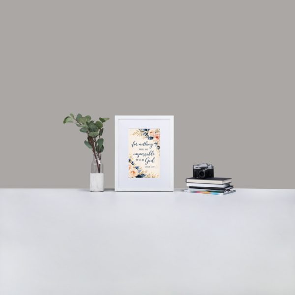 Matte Paper Framed Poster With Mat