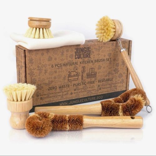 Bamboo Dish Brush Set | Eco-Friendly Washing Up Brushes