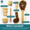 Bamboo Dish Brush Set | Eco-Friendly Washing Up Brushes