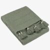 Caliche Woven Tasselled Throw Khaki