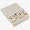 Caliche Woven Tasselled Throw Natural