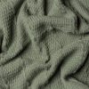 Caliche Woven Tasselled Throw Khaki